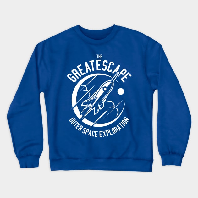 Fly me to the moon Crewneck Sweatshirt by Superfunky